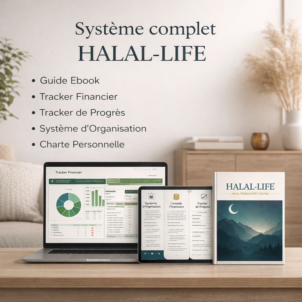 Halal Life Complète Système (Ebook+ 4 Outils de Pilotage)