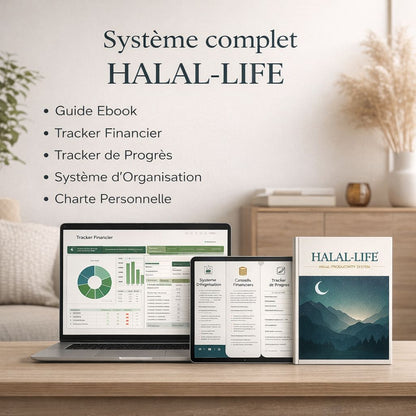 Halal Life Complète Système (Ebook+ 4 Outils de Pilotage)